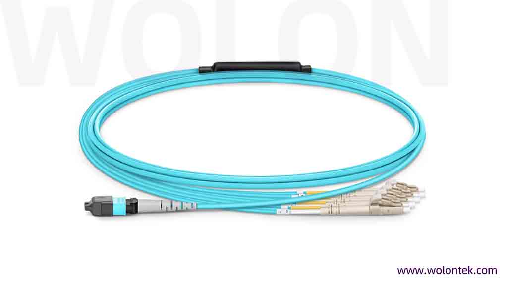 Custom OM4 MTP-8 to 4xLC UPC Harness, 8-Fiber(Aqua Jacket) MPO to LC Breakout Cables-OM4-Aqua.jpg